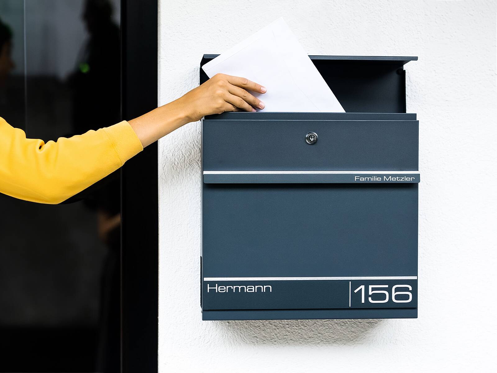 Metzler Edelstahl Briefkasten Hermann