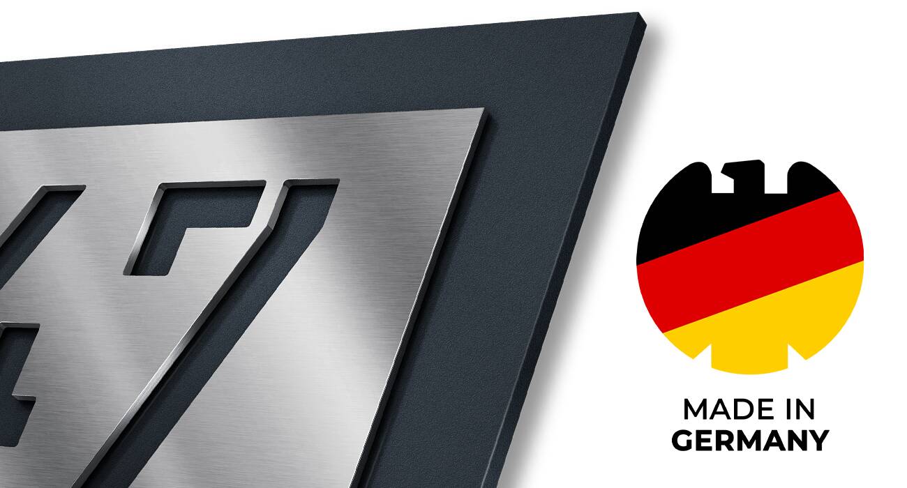 Metzler Edelstahl Hausnummernschild Höchste Qualität