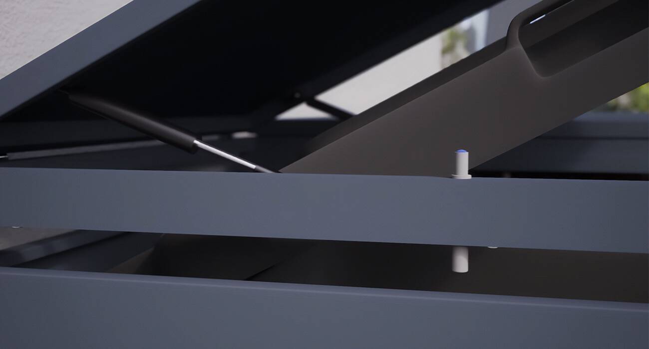 Automatikdeckel mit Gasdruckdämpfern