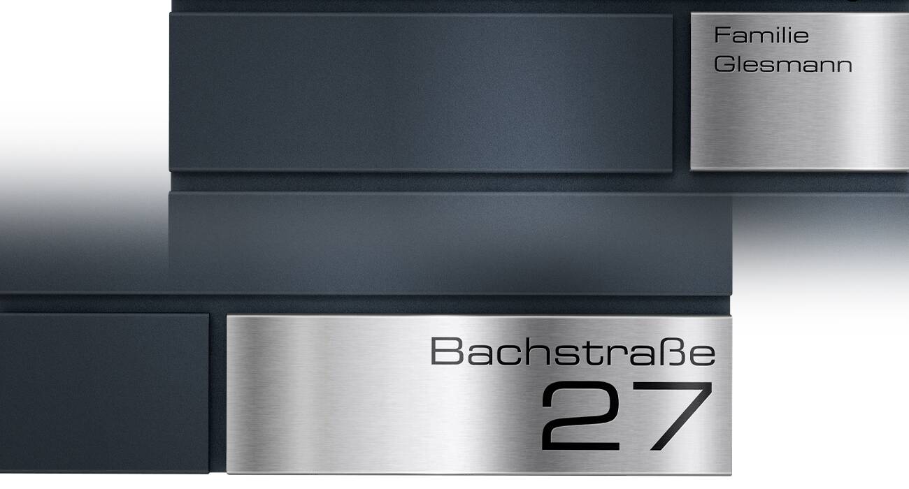 Metzler Briefkasten Modell-G Individuelle Gravur