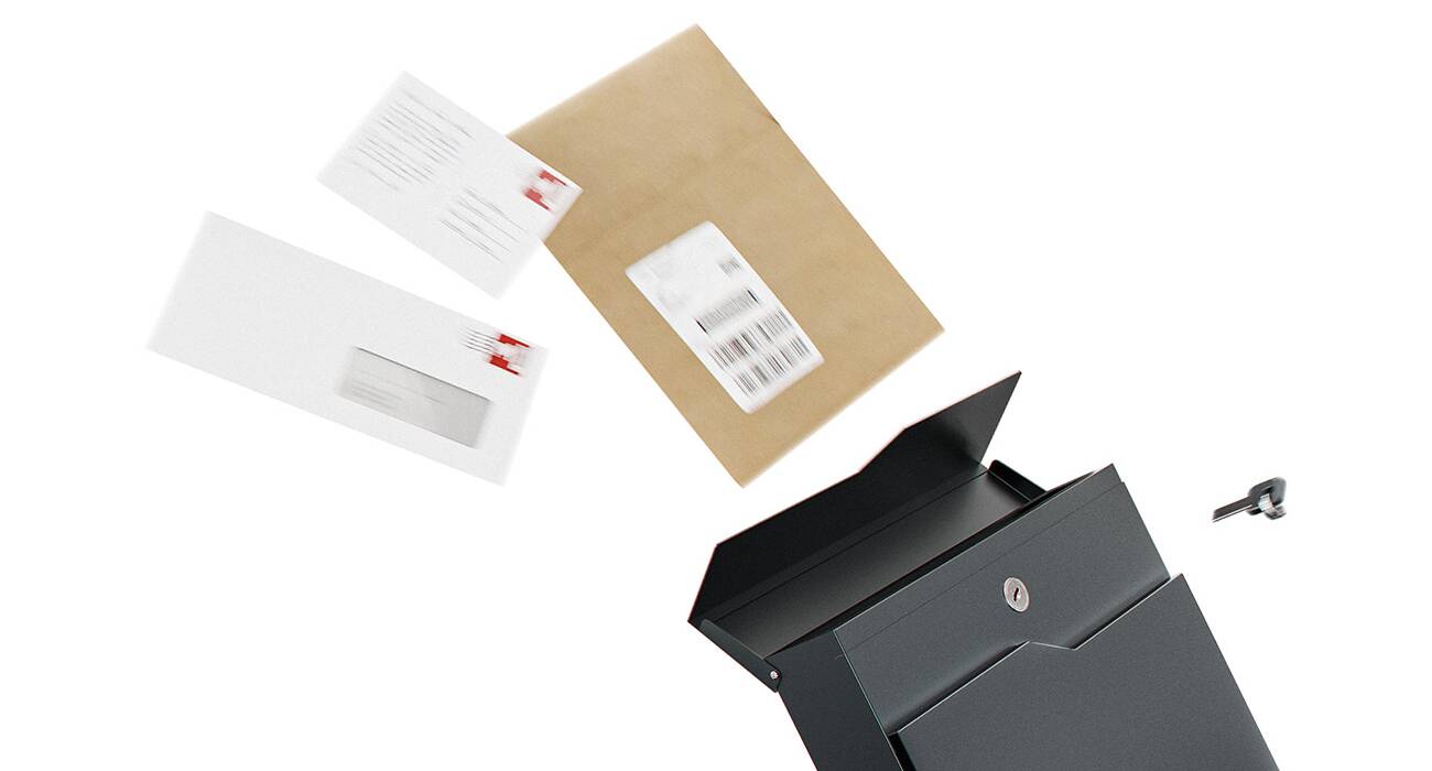 Metzler Briefkasten Enno Schutz für Schloss und Briefe