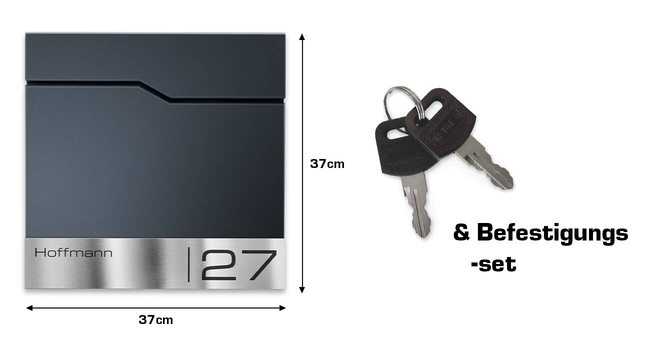 Metzler Briefkasten Enno Lieferumfang