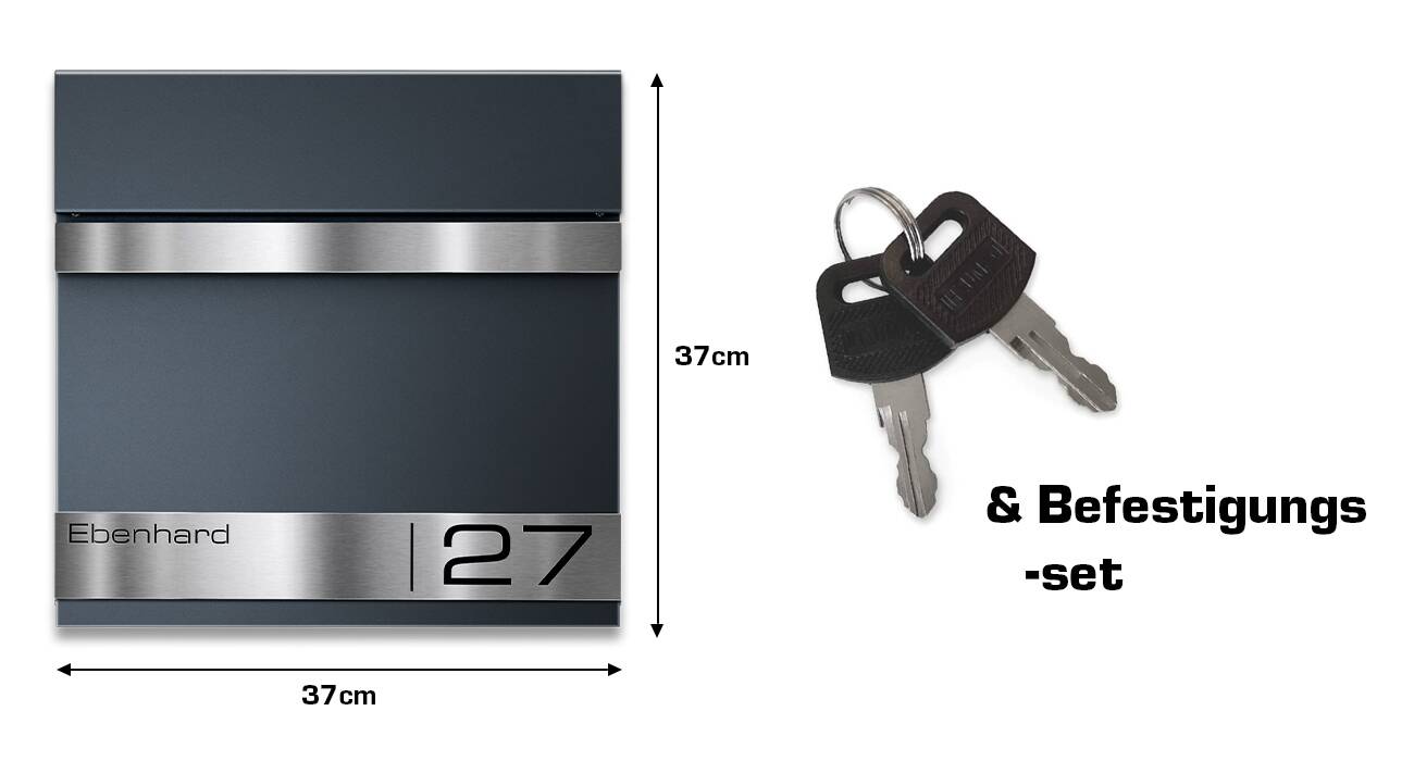 Metzler Briefkasten Stencil Lieferumfang