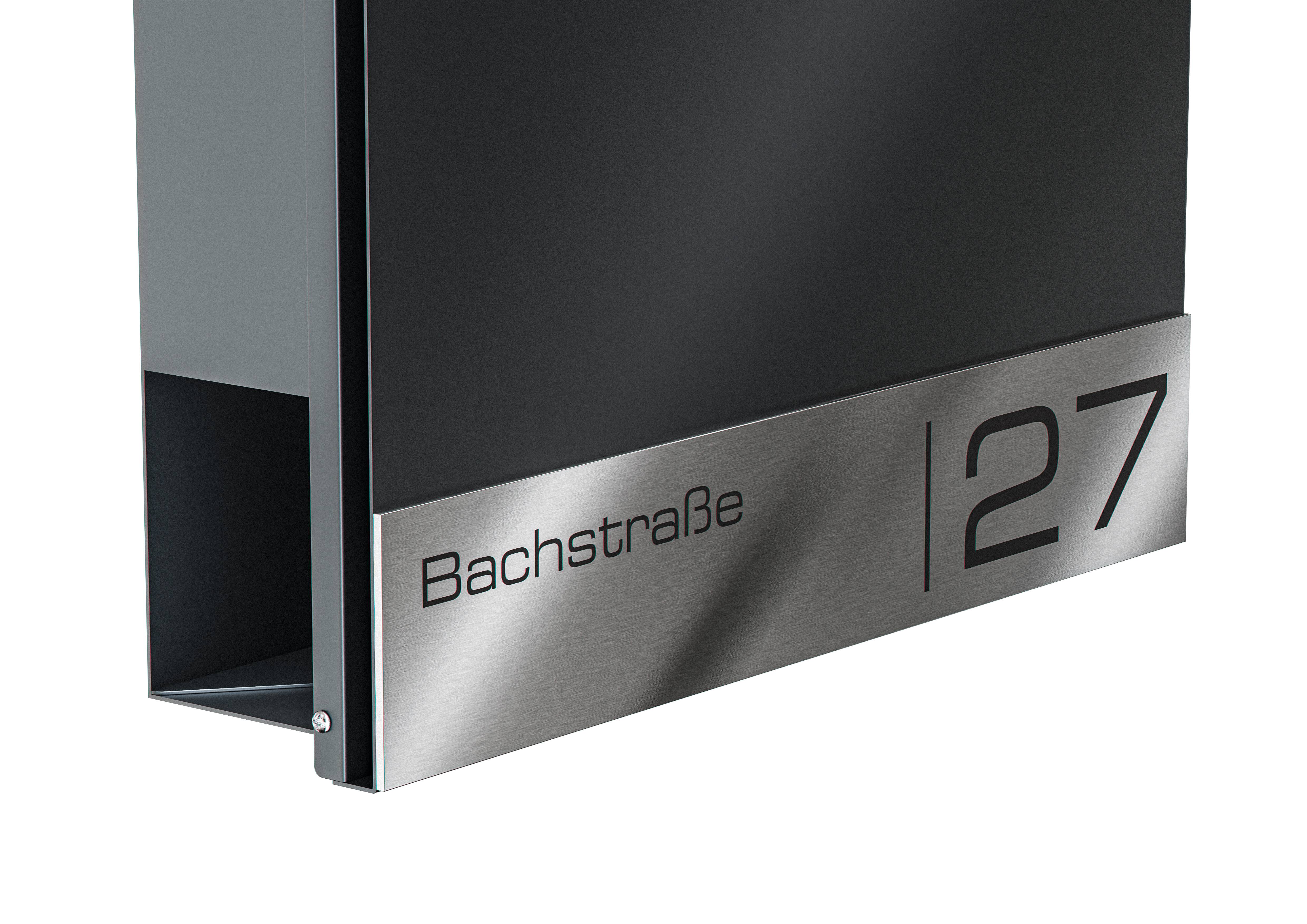 Metzler Briefkasten Siebert Gravurleiste