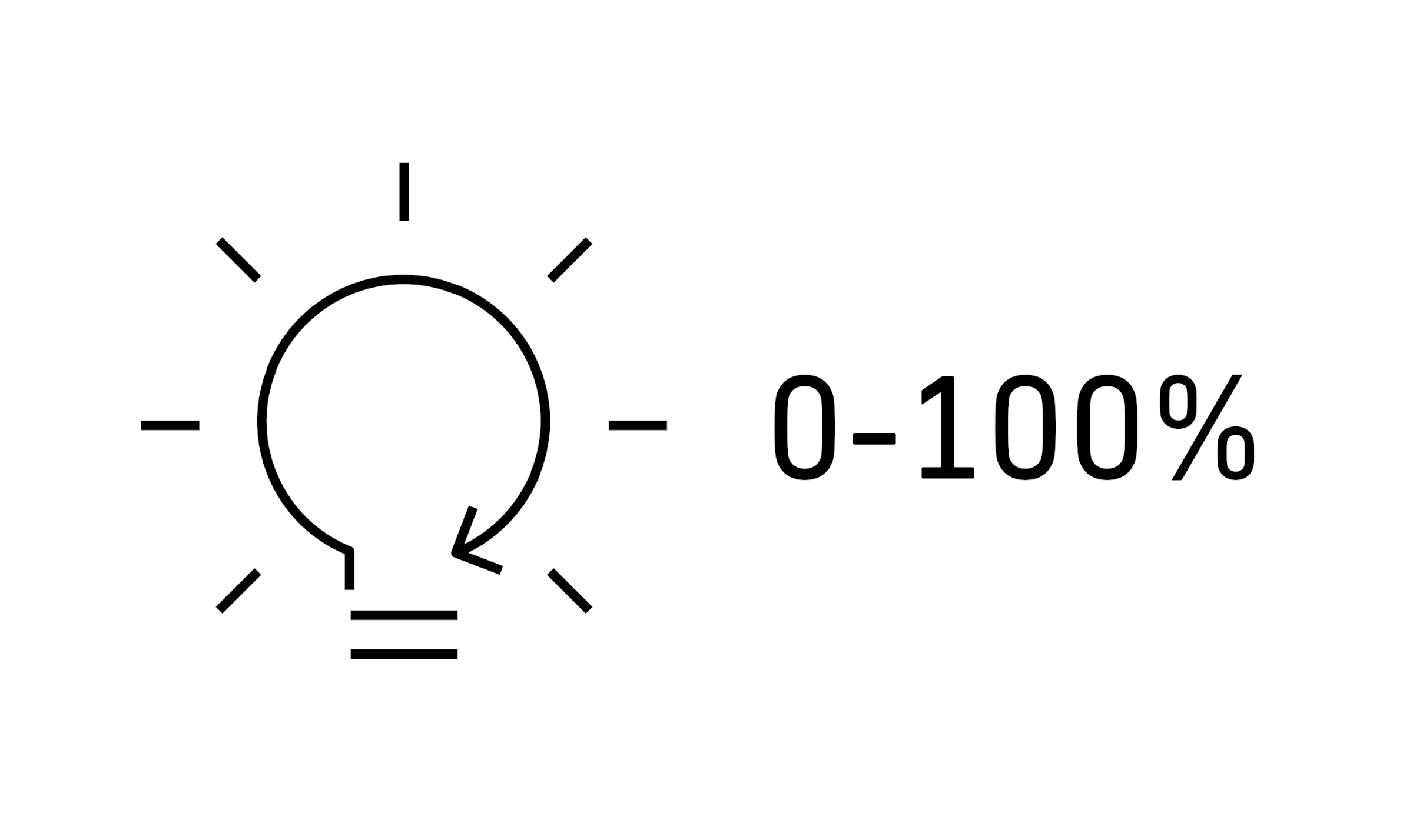 Haupt- und Nachtlicht dimmbar