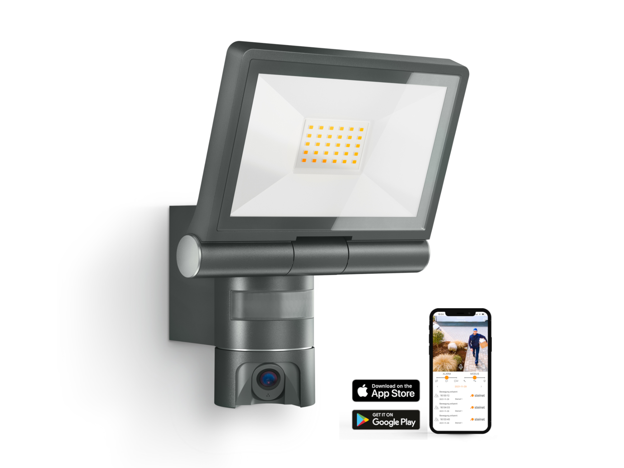 STEINEL XLED CAM 1 SC mit Bewegungsmelder & WLAN App