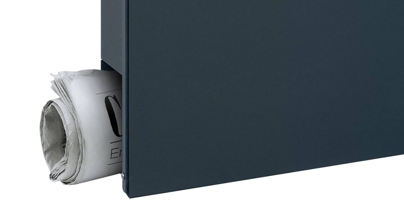 Metzler Edelstahl Briefkasten Ebenhard Integriertes Zeitungsfach