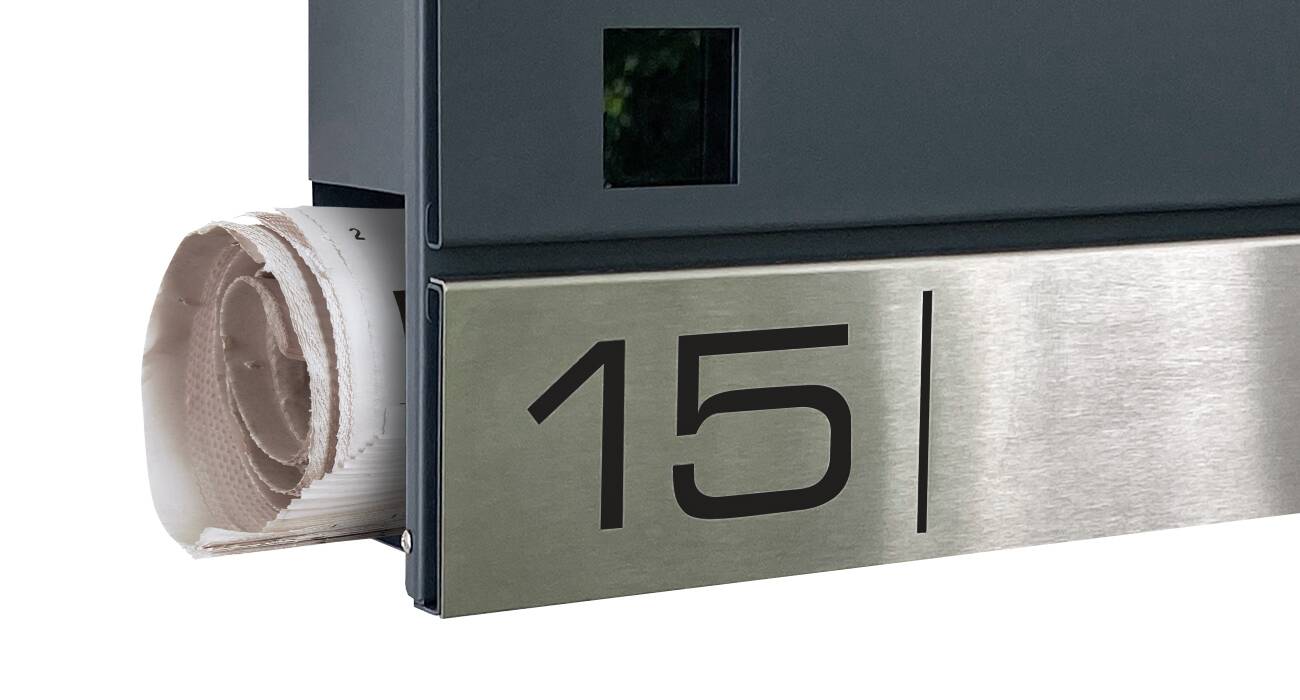 Metzler Briefkasten Oltmann Integriertes Zeitungsfach