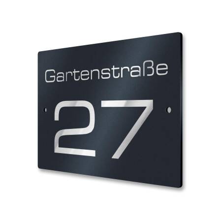 Hausnummernschild für Straße & Ziffer in...