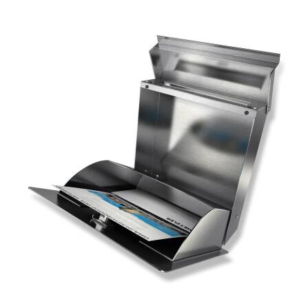 Metzler Briefkasten Anthrazit Edelstahl Gravur optional | Modell02