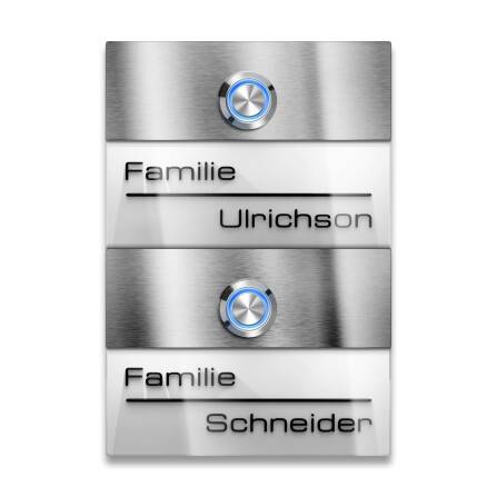 Metzler Türklingel Zweifamilienhaus Edelstahl...