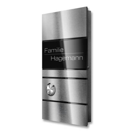 Metzler Design Funkklingel Edelstahl Gravur | Ava Slim