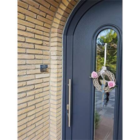 Metzler Campanello Antracite Acciaio Inox LED-3D-Targhetta Nome | Sora