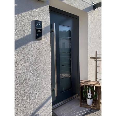 Metzler Türklingel Anthrazit Schwarz LED-Beleuchtung | Theo