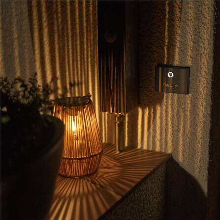 Metzler Campanello senza fili in acciaio inox V2A | Campanello wireless IP67 | 150m di portata | RAL 7016 Antracite Grigio | Vitus