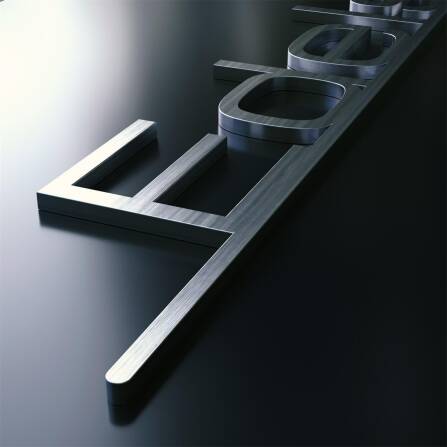 Plaque de numéro de maison avec lettrage en anthracite RAL7016