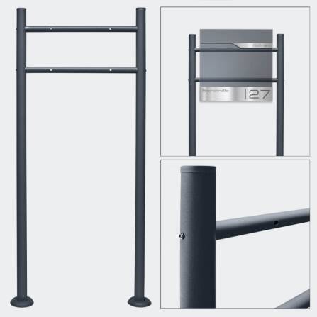 Metzler Ständer Standfuß Anthrazit für...