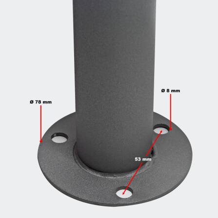 Ständer Standfuß 2-fach Anthrazit für Briefkasten Briefkastenständer | Erpo