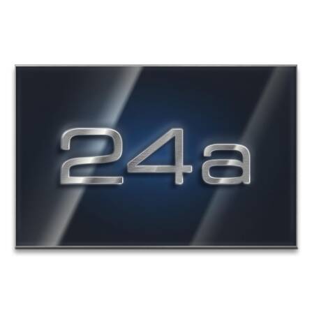 Metzler LED-Hausnummernschild aus Edelstahl 3-stellig in...