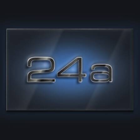 Metzler LED-Hausnummernschild aus Edelstahl 3-stellig in Anthrazit