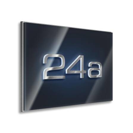 Metzler LED-Hausnummernschild aus Edelstahl 3-stellig in Anthrazit