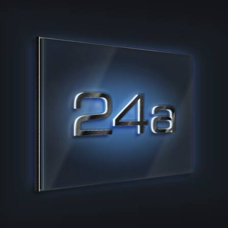 Metzler LED-Hausnummernschild aus Edelstahl 3-stellig in Anthrazit