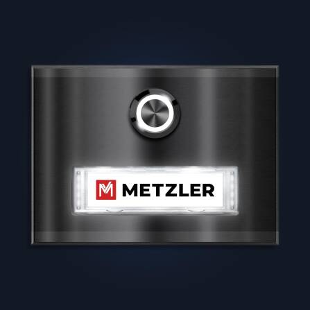 Metzler Campanello da Esterno in Acciaio Inox con Targhetta Nome Sostituibile | Abakos