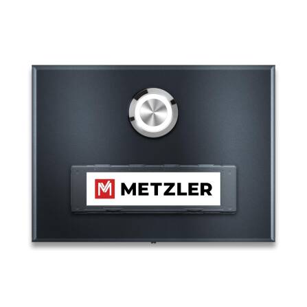 Metzler Türklingel Aufputz Anthrazit austauschbares...