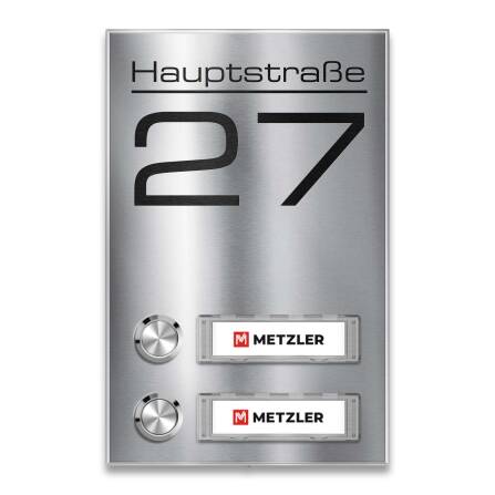 Metzler Funkklingel Edelstahl austauschbare...