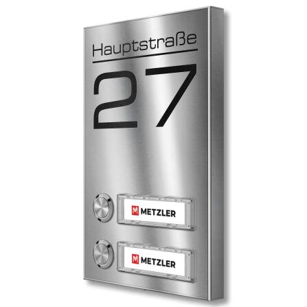 Metzler Funkklingel Edelstahl austauschbare...