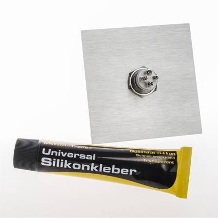 Metzler Türklingel Edelstahl Anthrazit LED Größe wählbar | Heidi