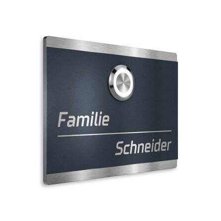 Metzler Türklingel Edelstahl Anthrazit LED...