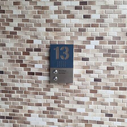 Metzler Funkklingel Edelstahl Anthrazit | Selma M2