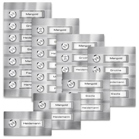 Metzler Türklingel Aufputz Edelstahl austauschbare...