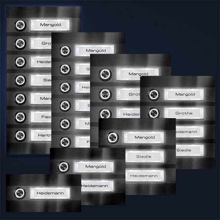 Metzler Türklingel Aufputz Edelstahl austauschbare...
