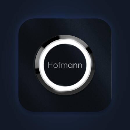 Sonnette quadratique Metzler Anthracite Gravure | Ares