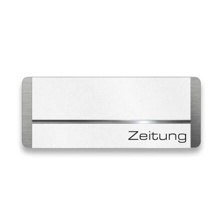 Metzler Zeitungsfach Weiß Edelstahl V2A | 01