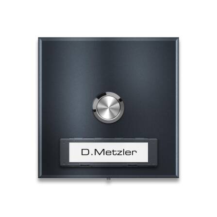 Metzler Funkklingel Aufputz austauschbares Namensschild |...