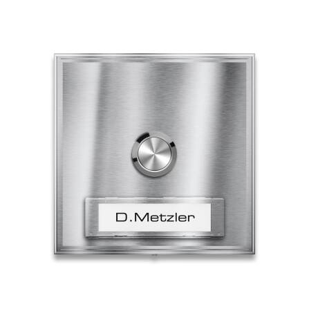 Metzler Funkklingel Aufputz austauschbares Namensschild |...