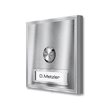 Metzler Funkklingel Aufputz austauschbares Namensschild |...
