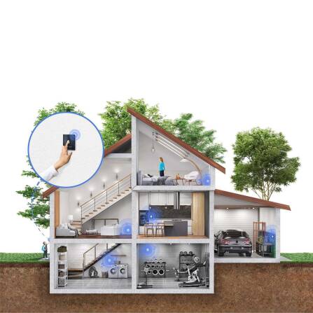 Metzler Campanello wireless esterno con targhetta sostituibile | Acciaio inox spazzolato | Parisa