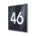 LED-Hausnummernschild aus Edelstahl in Anthrazit RAL7016