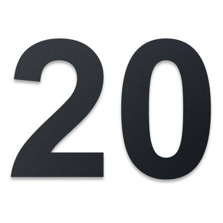 Metzler Hausnummer | Edelstahl | Arial | Anthrazitgrau |...