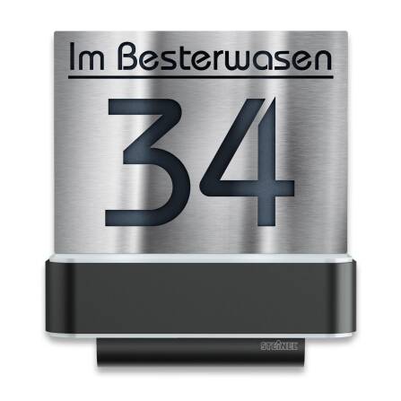 LED-Hausnummernschild von Steinel | L820 | Anthrazit und...