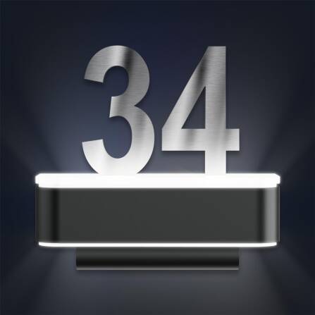 LED-Hausnummernschild von Steinel | L820 | Anthrazit und...