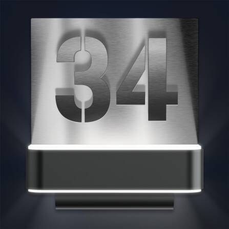 LED-Hausnummernschild von Steinel | L820 | Anthrazit und...