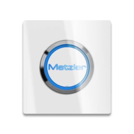 Metzler quadratische Türklingel Weiß LED...
