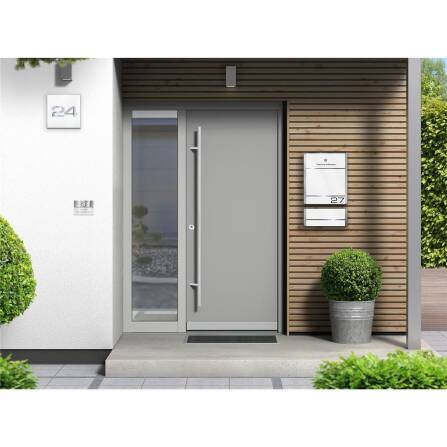 Metzler Türklingel Edelstahl Weiß Lasergravur...