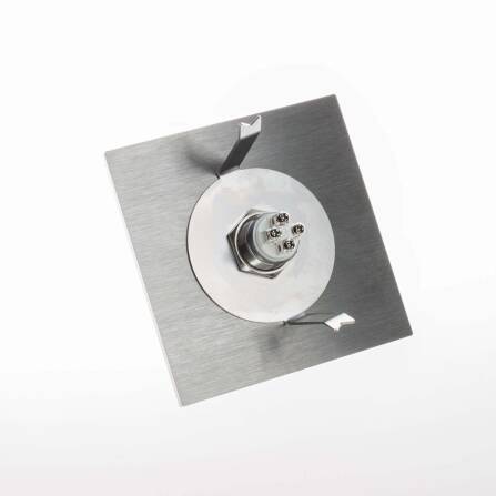 Metzler Sonnette acier inoxydable Bbanc Gravure laser + Bouton poussoir LED | Sena