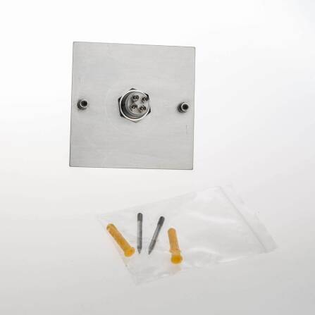 Metzler Sonnette acier inoxydable Bbanc Gravure laser + Bouton poussoir LED | Sena